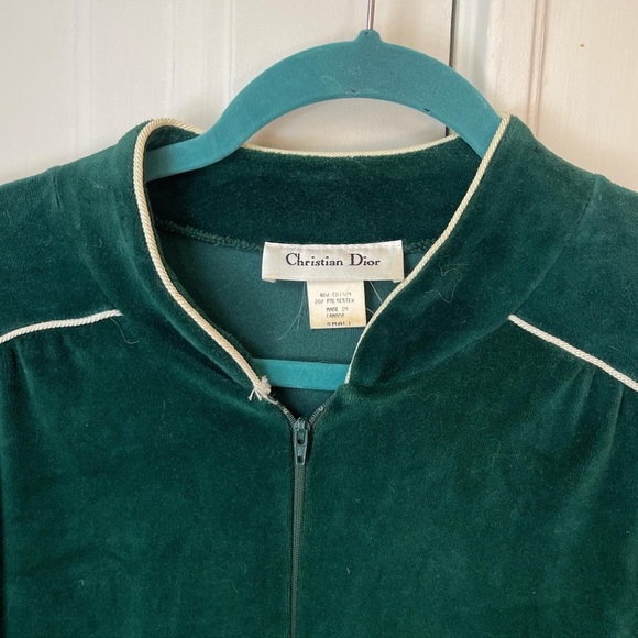 Vintage Christian Dior House Coat Robe CD Dress Jacket - Picture 2 of 6